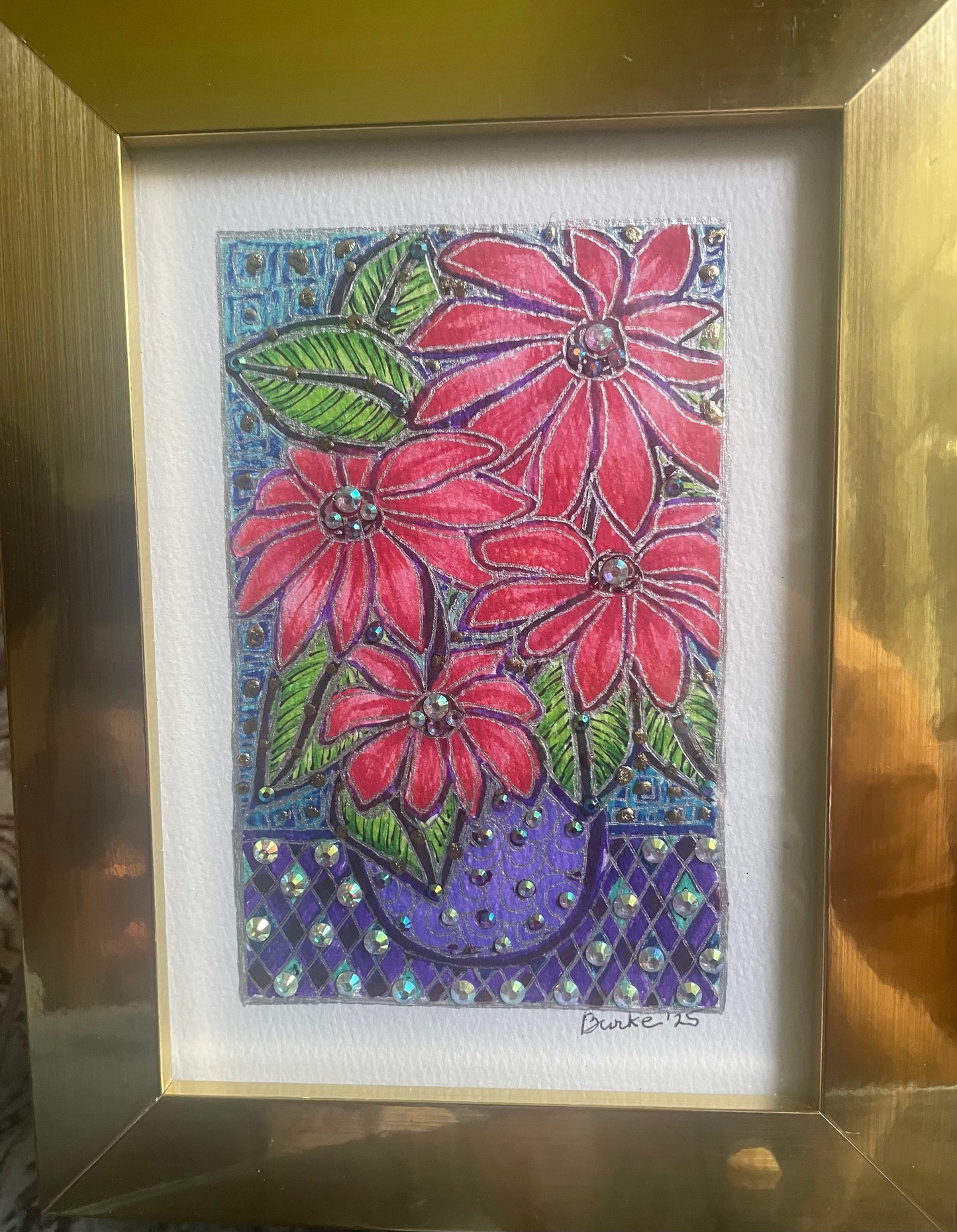 Bejeweled 4”x6” Mini Paintings – Original Hand-Painted Flowers, Landscapes, Seascapes & Holiday Scenes