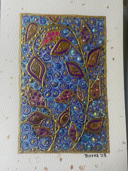 Bejeweled 4”x6” Mini Paintings – Original Hand-Painted Flowers, Landscapes, Seascapes & Holiday Scenes