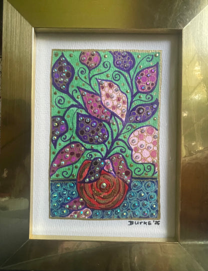 Bejeweled 4”x6” Mini Paintings – Original Hand-Painted Flowers, Landscapes, Seascapes & Holiday Scenes