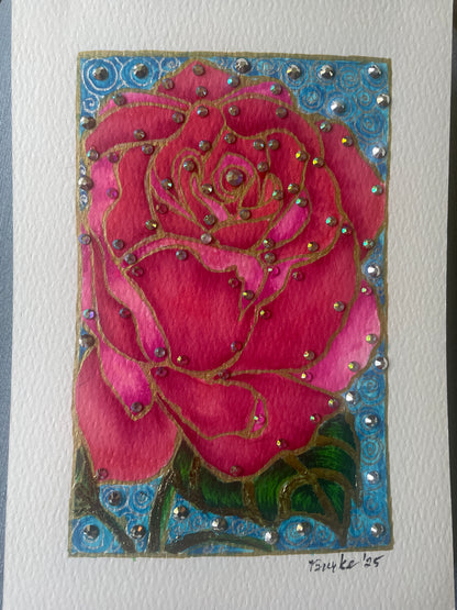 Bejeweled 4”x6” Mini Paintings – Original Hand-Painted Flowers, Landscapes, Seascapes & Holiday Scenes