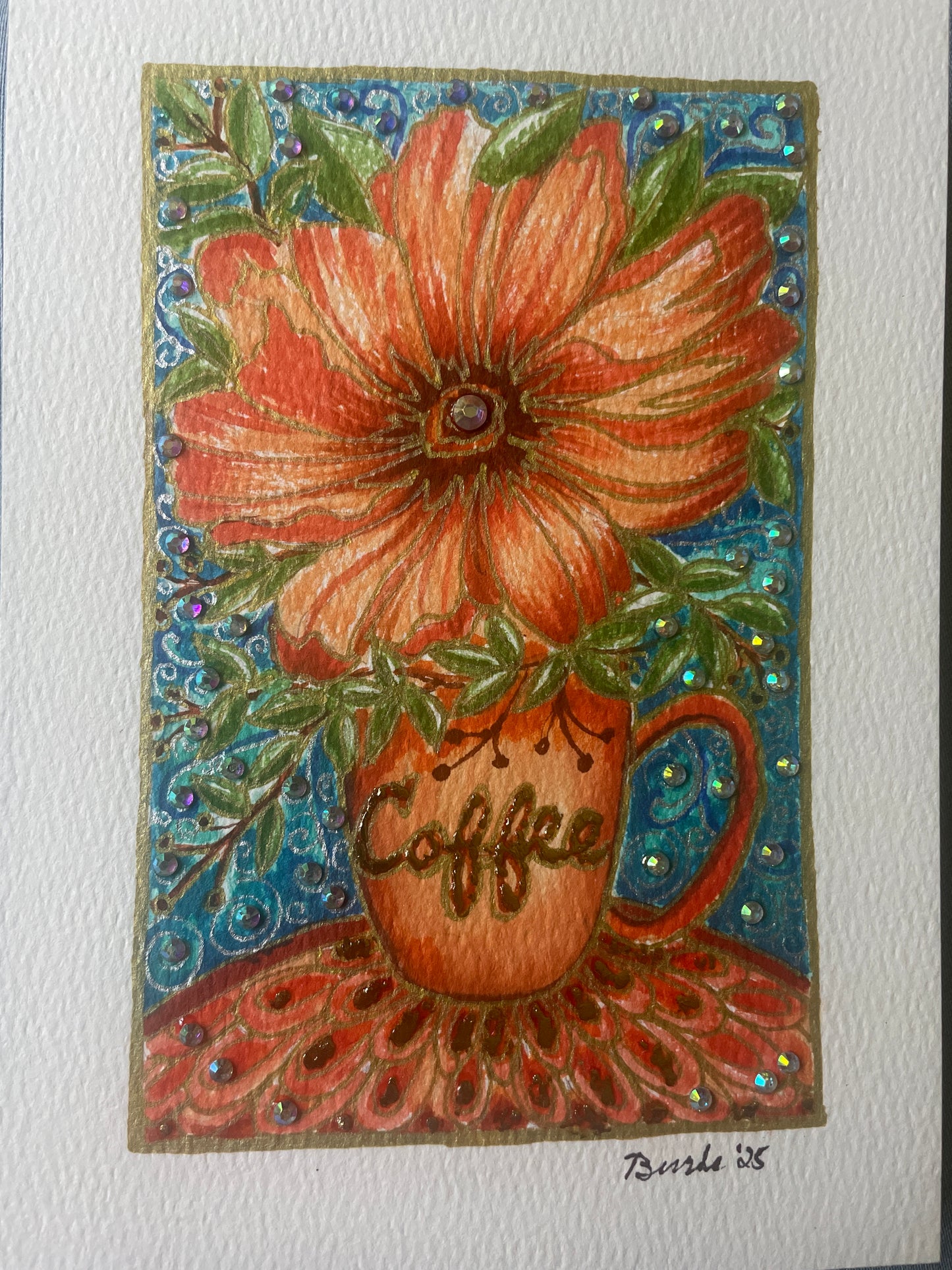 Bejeweled 4”x6” Mini Paintings – Original Hand-Painted Flowers, Landscapes, Seascapes & Holiday Scenes