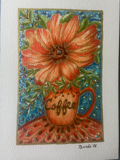 Bejeweled 4”x6” Mini Paintings – Original Hand-Painted Flowers, Landscapes, Seascapes & Holiday Scenes