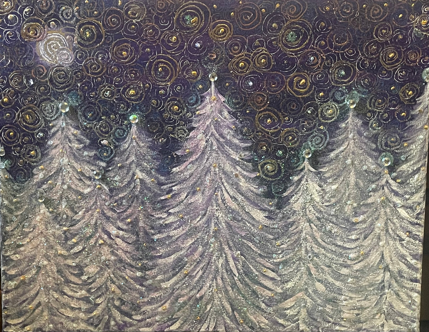 Sparkle Spruce - Mixed Media