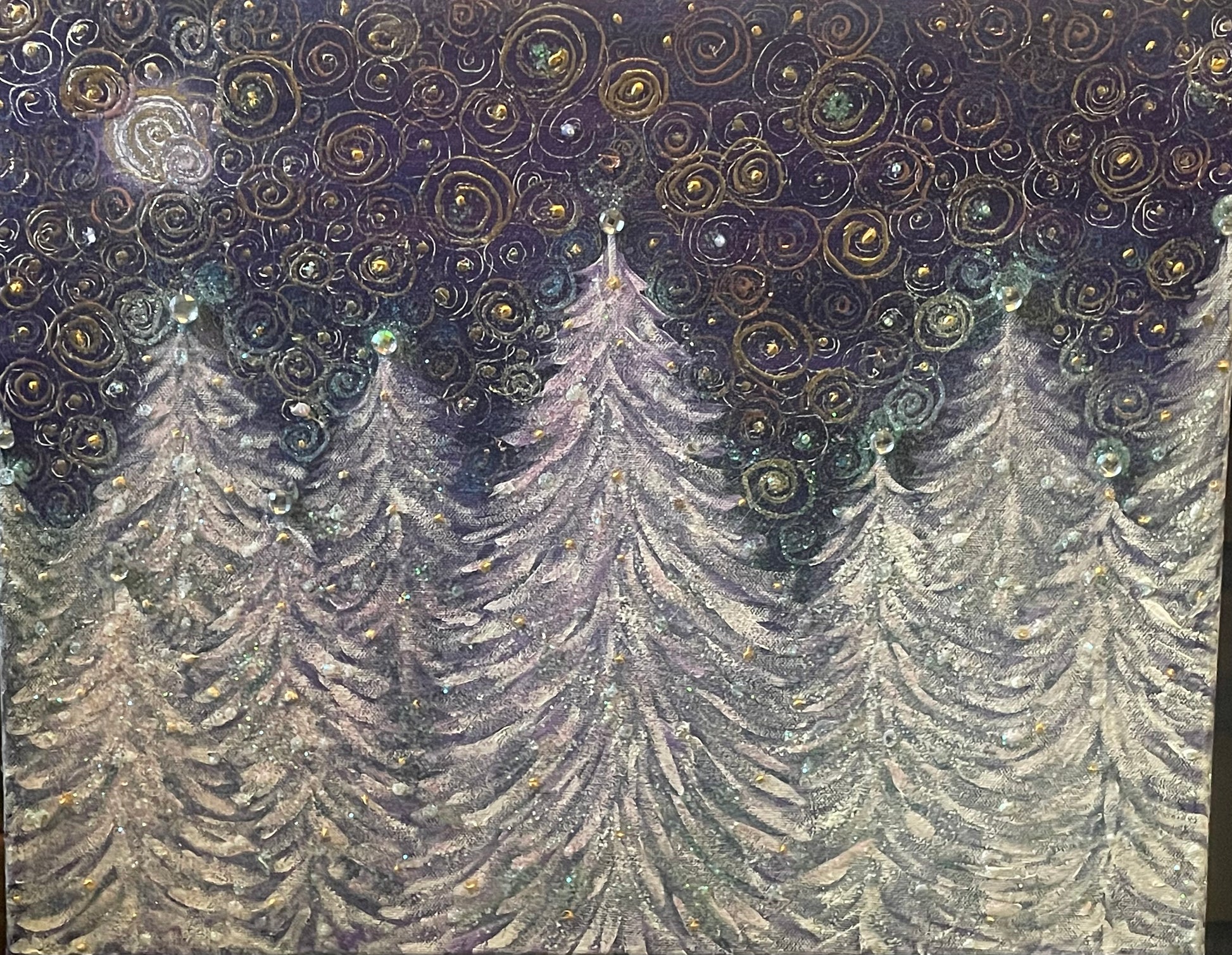Sparkle Spruce - Mixed Media