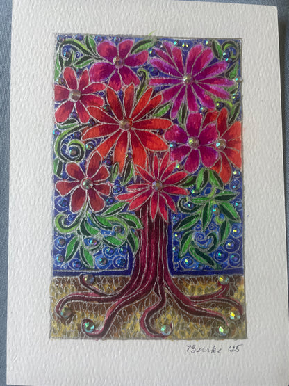 Bejeweled 4”x6” Mini Paintings – Original Hand-Painted Flowers, Landscapes, Seascapes & Holiday Scenes